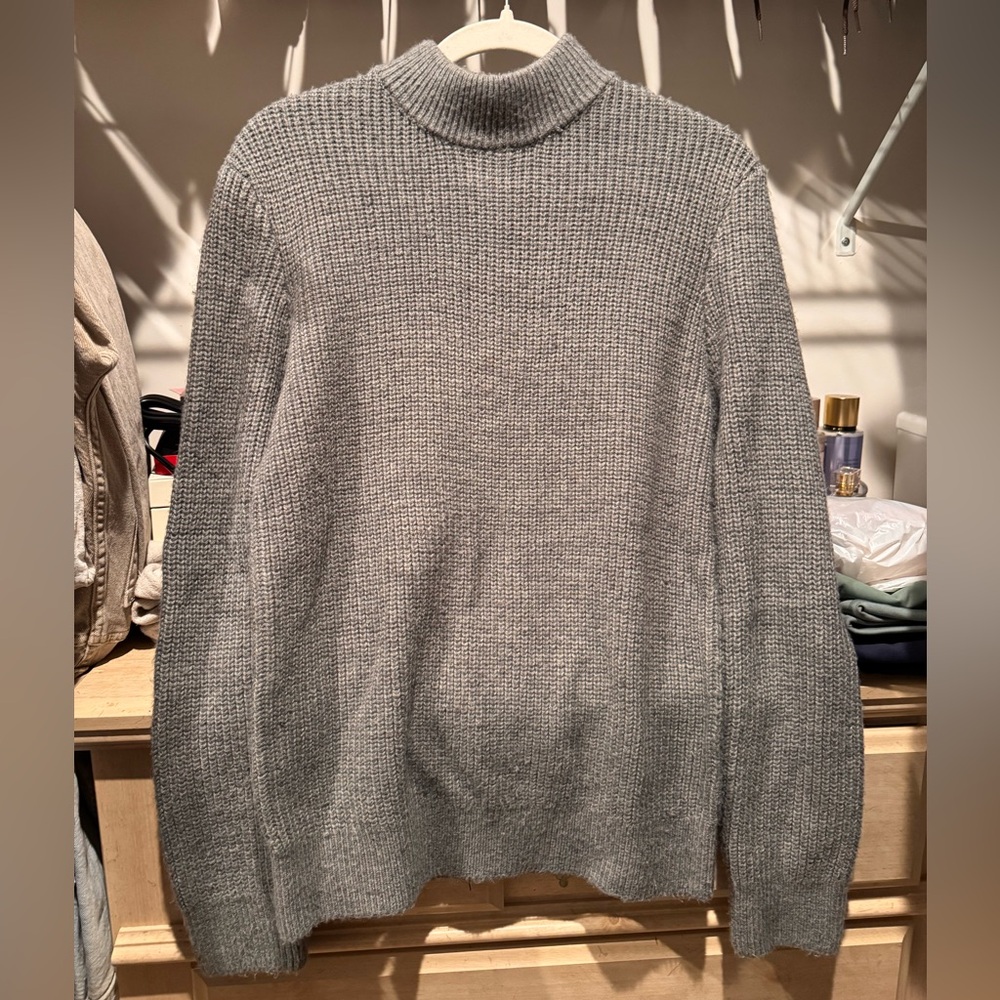 H&M Gray Turtleneck Sweater for Men